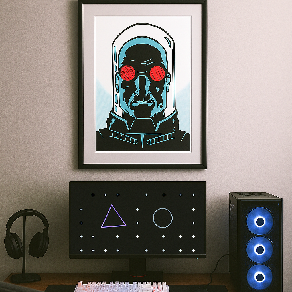 Hand-Drawn Mr. Freeze Poster – 11x17 Full-Color Fan Tribute
